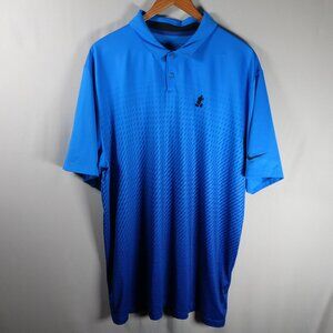Disney Parks Mickey Mouse Nike Dri-Fit Golf Tour Performance Polo Blue Size XL